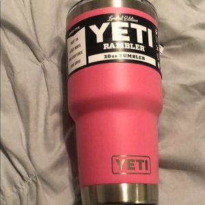 Brand new pink 30 oz. yeti tumbler